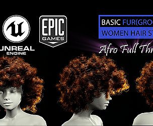 Afro Full Throttle Hairstyle Unreal Engine 4