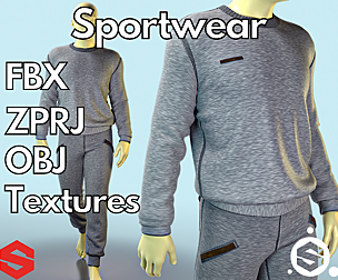 Marvelous Designer + Clo3d : Men's sportswear