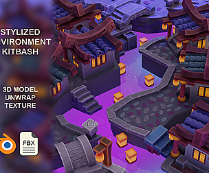 STYLIZED ENVIRONMENT KITBASH VOL1