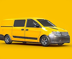 Generic Minivan Yellow