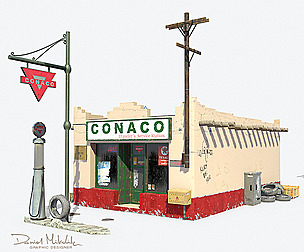 Retro Gas Station
