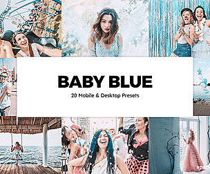 20 Baby Blue Lightroom Presets and LUTs