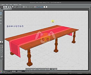 3D Material - Clip Studio Paint - Table Square 03