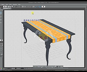 3D Material - Clip Studio Paint - Table square 04