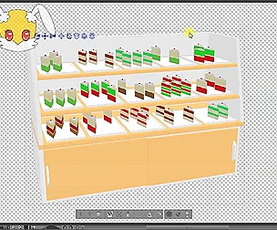 3D Material - Clip Studio Paint - Cake Display 01