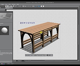 3D Material - Clip Studio Paint - Bench 01