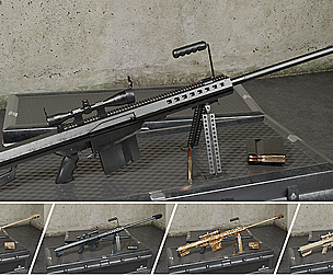 M82 Barrett Game Ready 5 Textures