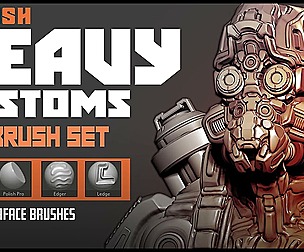 Heavy Customs: ZBrush Hard Surf Brushes