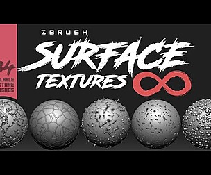Surface Textures Infinite: ZBrush Texture Brushes