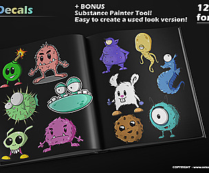 Cartoon Sticker - Decals Vol.1