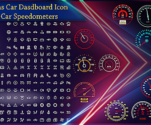 200 Alphas Icon Car DashBoard