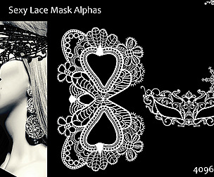 Vol. 6 - Sexy Lace Mask - 16 Alphas