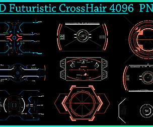 40 HUD Futuristic - Scifi CrossHair