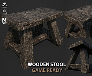 wooden stool