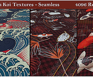 Japan Koi Textures - Seamless