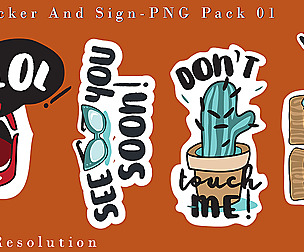 Vol . 10 - 50 Sticker Pack 01