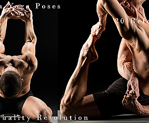 Man In Yoga Poses