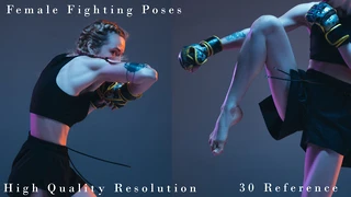 Female Fighting Poses cover