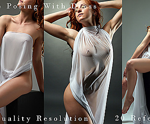 Female Posing With Dress
