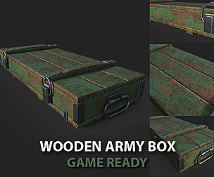 wooden army box