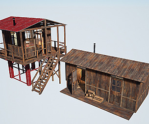 Modular Watchtower and house
