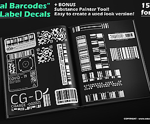 15 Fictional Barcode Decals Vol.1