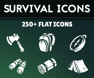 250+ Survival Flat Icons