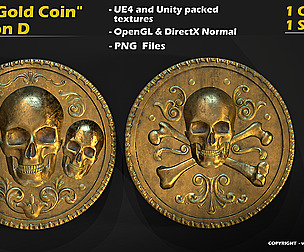 [COPY] Pirate Gold Coin and Stack - Variant E