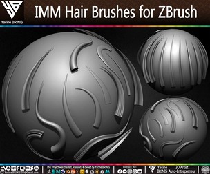 IMM Hair Brushes for ZBrush