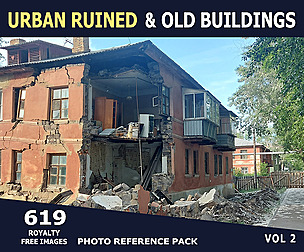 Urban Ruined & Old Buildings - Reference Pack