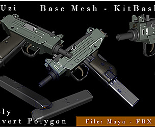 Micro Uzi Gun - KitBash