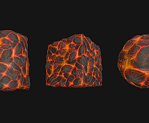 Stylized Lava1 PBR Texture
