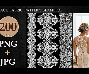 200 LACE FABRIC PATTERN SEAMLESS-vol 4