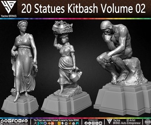 20 Statues Kitbash Volume 02