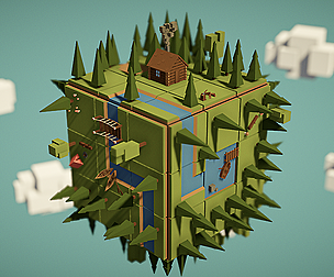 #Low poly Forest environment package