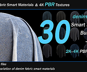 30 Denim Fabric SmartMaterial+4K Texture.VOL_01
