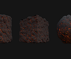 Stylized Lava PBR Texture