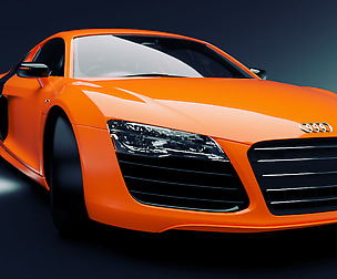2016 RIGGED Audi r8 - Game Ready 3D model