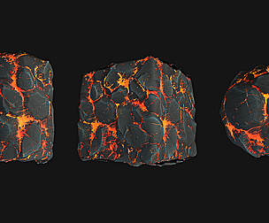 Stylized Lava4 PBR Texture