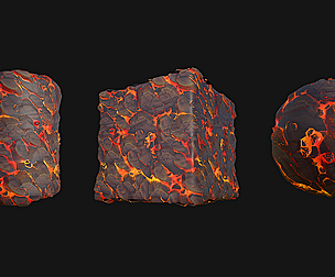 Stylized Lava5 PBR Texture
