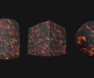 Stylized Lava7 PBR Texture