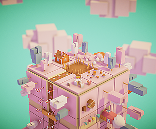 Low poly Candyland environment package