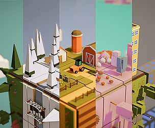 Low poly Multi environments mega package
