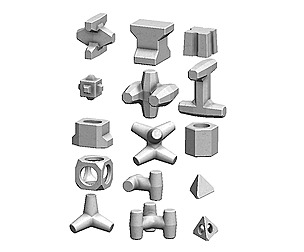 Anti coastal erosion concrete structures