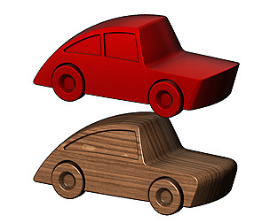 Miniature car toy 3D print model