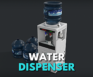 Water Dispencer - PBR - Game Ready