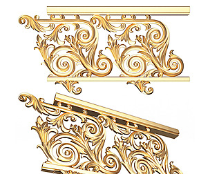 Classic İron Railing 01