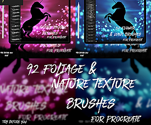 92 Foliage and Nature Textures for Procreate