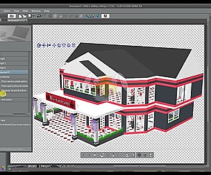 3D Material - Clip Studio Paint - Restaurant 01