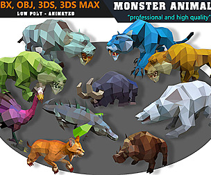 Animals Monster Cartoon Collection - Animated 2